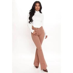 Size 9 Metropolitan Stretch Flare Jeans - Mocha
